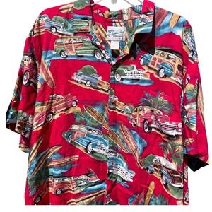 VTG Diamond Head Sportswear Hawaiian Shirt Woodie Surfboard "True Retro" 80-90's